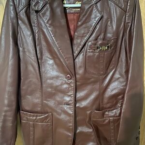 Vintage Agner leather jacket.